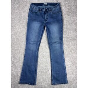 RIDGE CUT Roughwear Women's Bootcut Jeans Blue Denim Size 12 Made in Madagascar